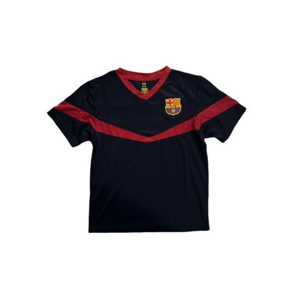 Icon Sports Youth Barcelona Training Jersey Licensed Soccer Shirt Boys YS 4-6y